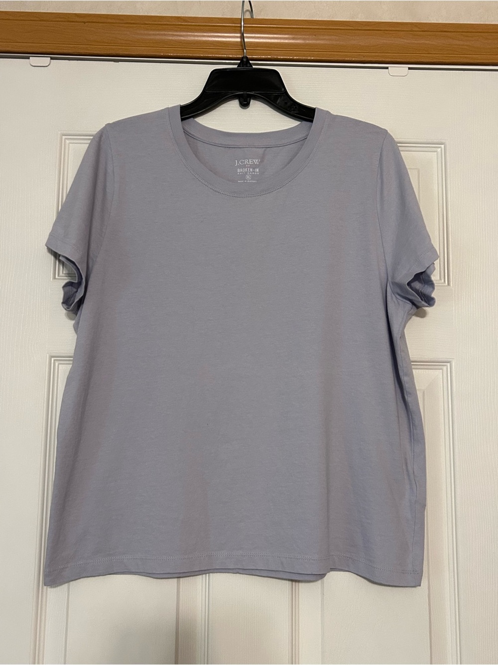 J. Crew Short Sleeve Crewneck Tee in Light Lavender